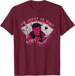 Marvel Studios Deadpool & Wolverine Gambit A Name for Myself T-Shirt - T-Shirt | Maroon