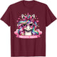 Unicorn Squad Cute Rainbow Unicorn Glasses Heart Art T-Shirt - T-Shirt | Maroon