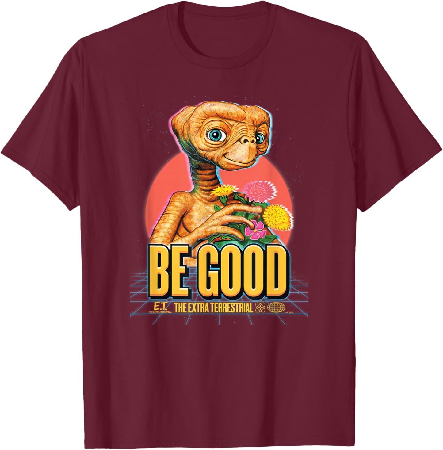 E.T. the Extra-Terrestrial Retro Be Good T-Shirt - T-Shirt | Maroon