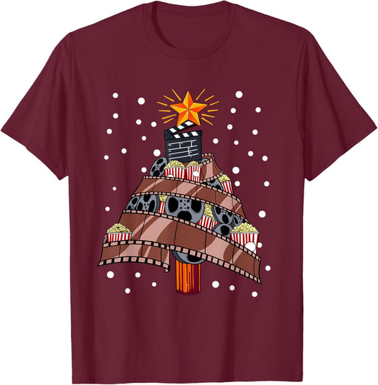 Christmas Tree Film Movie T-Shirt - T-Shirt | Maroon