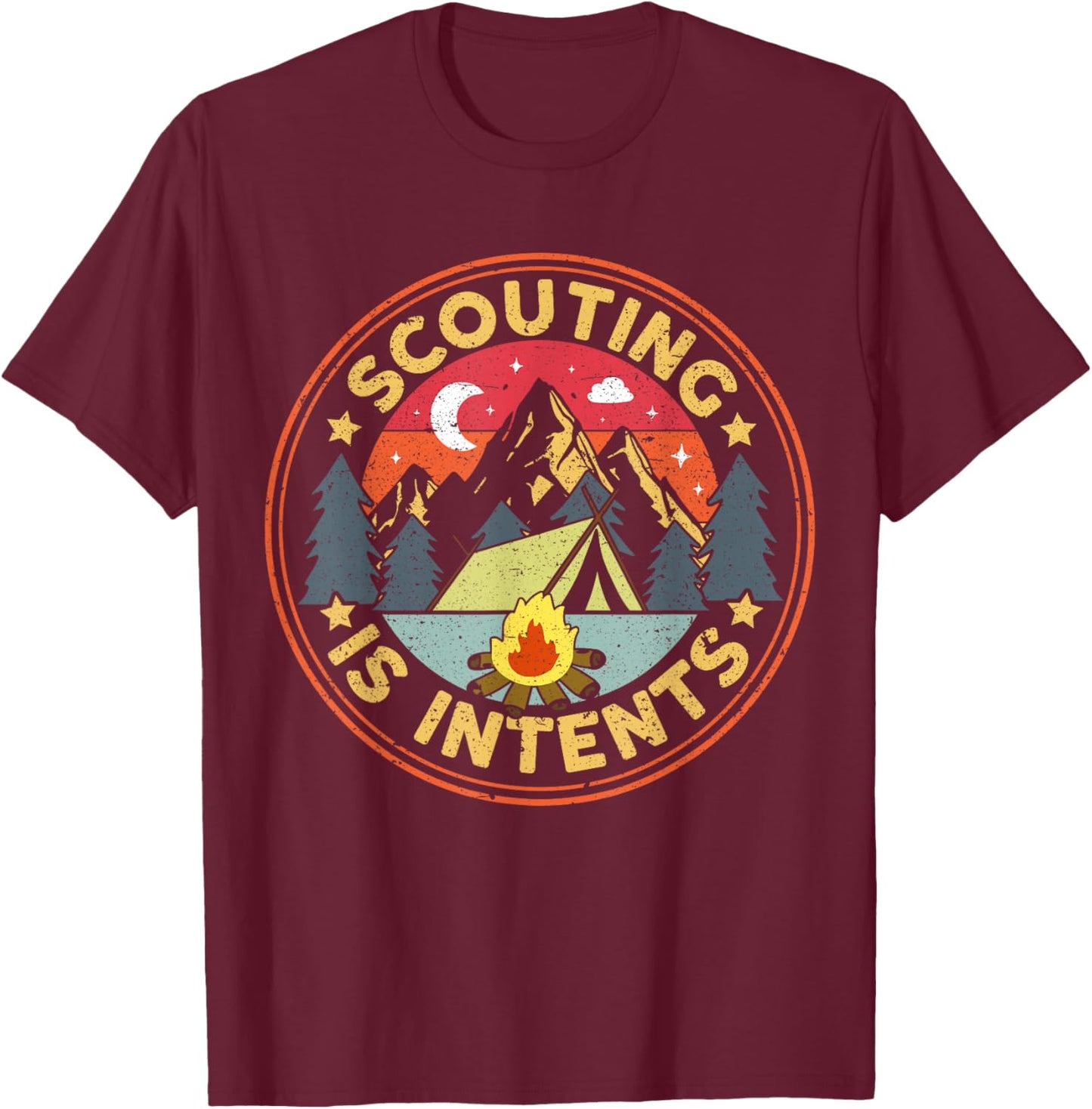 Scouting is Intents Scout Camper Camping T-Shirt - T-Shirt | Maroon