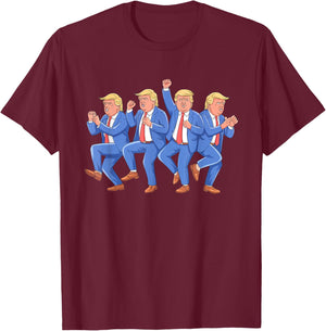 Donald Trump Dance 4th of July Trump 2025 T-Shirt - T-Shirt | Maroon