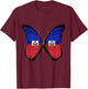 Drapeau haïtien Racines haïtiennes T-Shirt - T-Shirt | Maroon