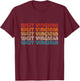 West Virginia State Retro Vintage Women Youth T-Shirt - T-Shirt | Maroon