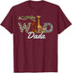 Wild Dada Safari Dad Birthday T-Shirt - T-Shirt | Maroon
