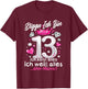 13th Birthday Girl Digga I Am 13 Years Teenager T-Shirt - T-Shirt | Maroon
