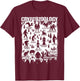 Cryptozoology Cryptid Bigfoot Mothman Dogman Other Monsters T-Shirt - T-Shirt | Maroon
