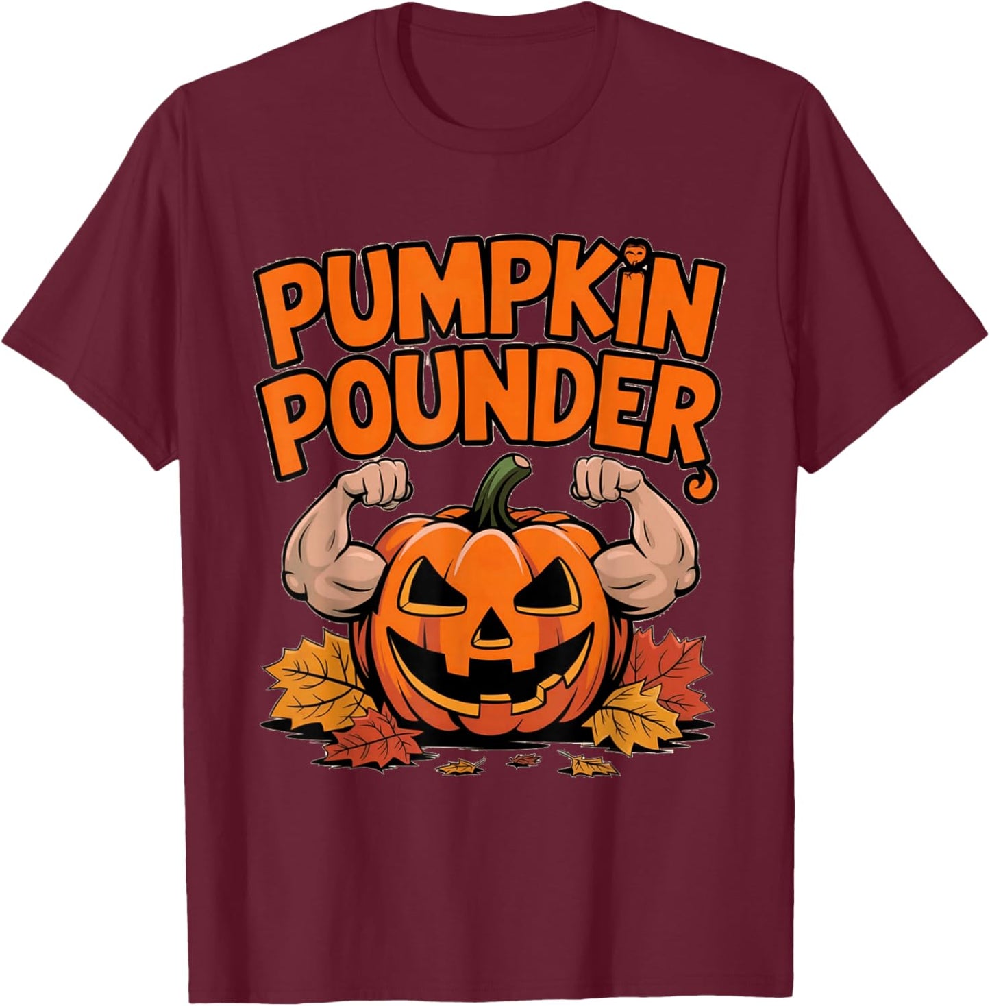 & Fall Flex Your Pumpkin T-Shirt - T-Shirt | Maroon