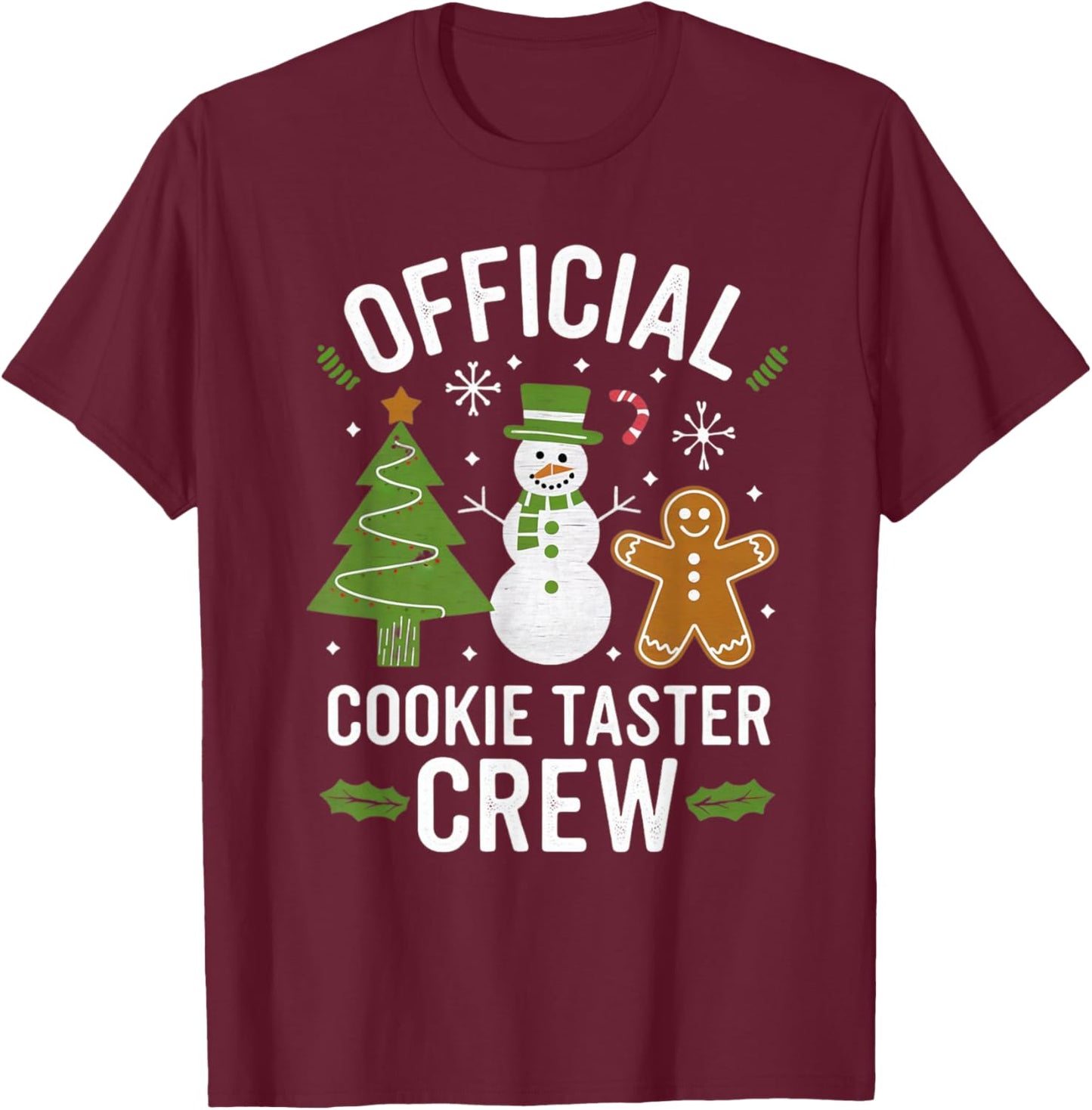 Official Christmas Cookie Tester Taster Baking Crew Toddler T-Shirt - T-Shirt | Maroon