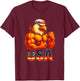 USA - American Bald Eagle Patriotic Pride T-Shirt - T-Shirt | Maroon