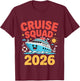 Kids Cruise Squad 2026 Kids Cruise Ship T-Shirt - T-Shirt | Maroon