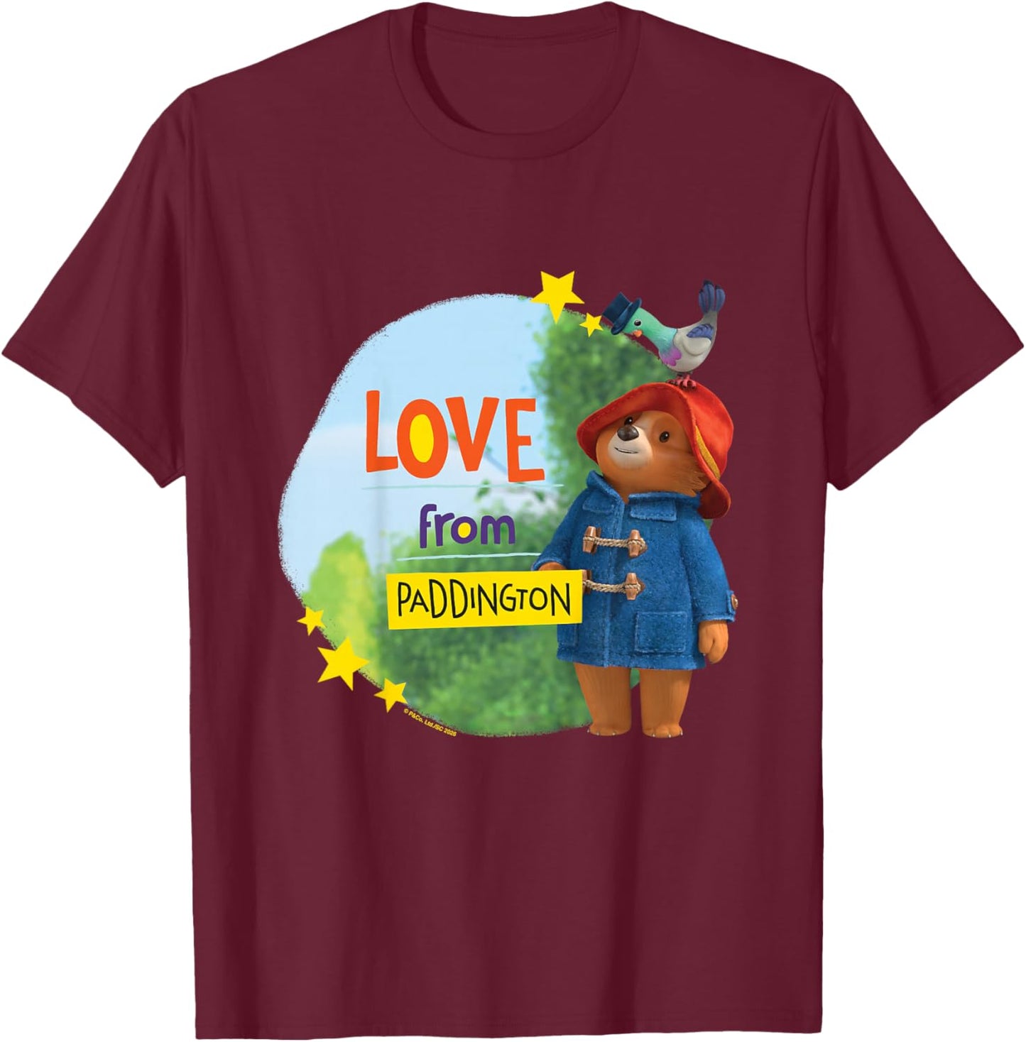 The Adventures of Paddington Love by Bear Kids T-Shirt - T-Shirt | Maroon
