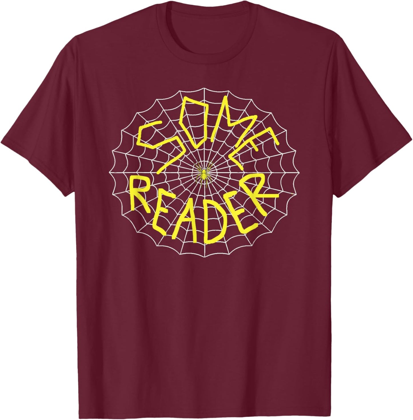 Charlotte's Some Reader Spider Web T-Shirt - T-Shirt | Maroon