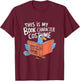 This is My Book Character Costume Funny Pigeon Kids Reading T-Shirt - T-Shirt | Maroon
