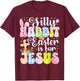 Silly Rabbit Easter Is For Jesus Religious Christians Easter T-Shirt - T-Shirt | Maroon