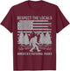 Respect The Locals Bigfoot Shirt National Park Bigfoot Funny T-Shirt - T-Shirt | Maroon