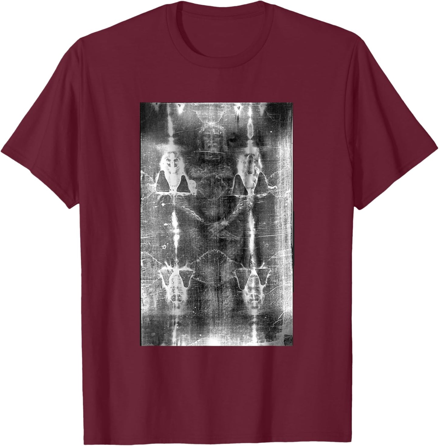 Shroud of Turin - Sabana Santa T-Shirt - T-Shirt | Maroon
