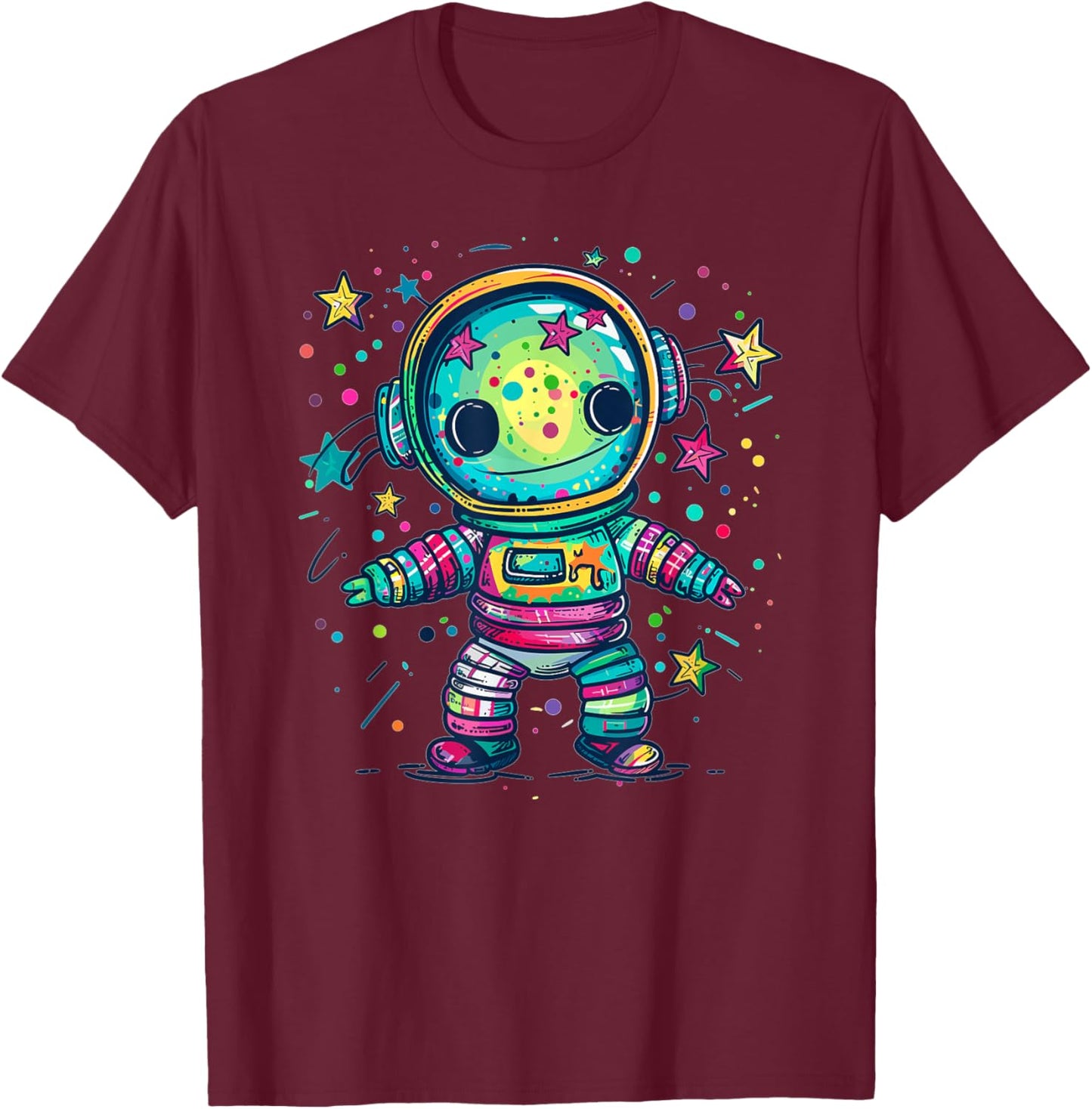 Outer Space Voodoo Doll I Space T-Shirt - T-Shirt | Maroon