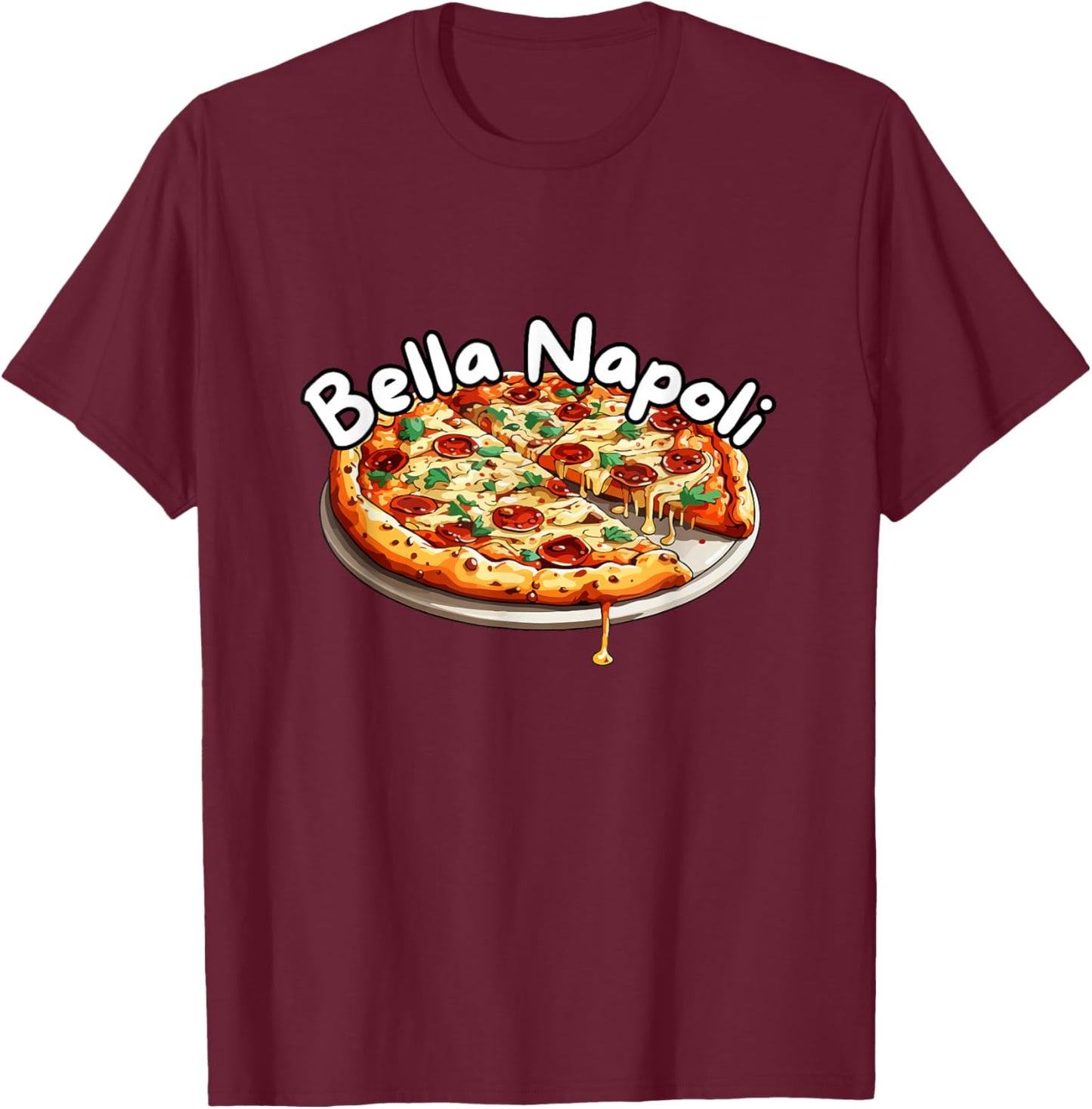 Bells Napoli Schlager Apres Ski Pizza Naples Hit Party T-Shirt - T-Shirt | Maroon