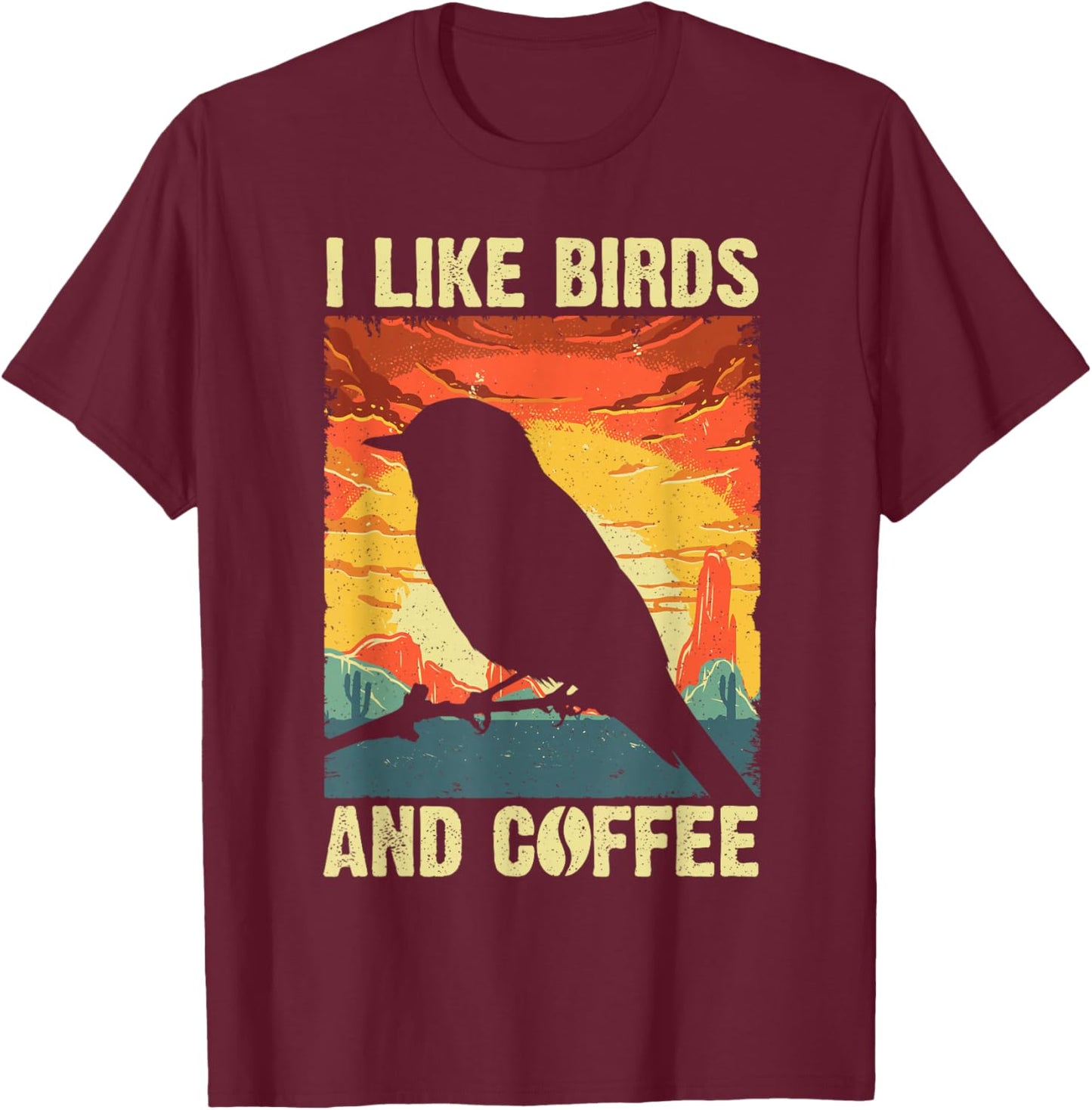 Best Bird Art Women Birding Nerd Birder Bird Watcher T-Shirt - T-Shirt | Maroon