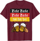 Zicke Zacke Hoi Hoi Hoi Party Enthusiasts Oktoberfest Vibes T-Shirt - T-Shirt | Maroon