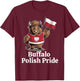 Buffalo Polish Pride Dyngus Day 2025 Polish American T-Shirt - T-Shirt | Maroon