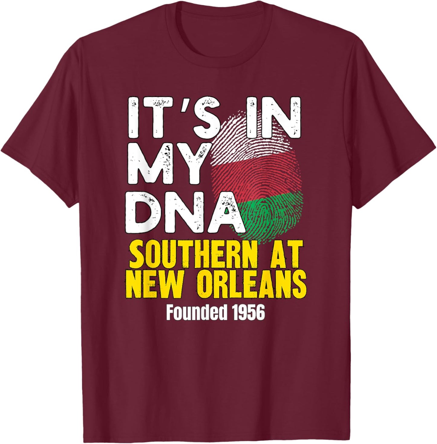 Southern at New Orleans, SUNO, Souvenir HBC Urban Apparel T-Shirt - T-Shirt | Maroon