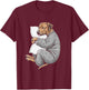 Funny Sleepy Rhodesian Ridgeback Pajama Men Women Kids T-Shirt - T-Shirt | Maroon