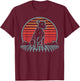 American Pit Bull Terrier Dog Owner Retro Vintage 80s T-Shirt - T-Shirt | Maroon