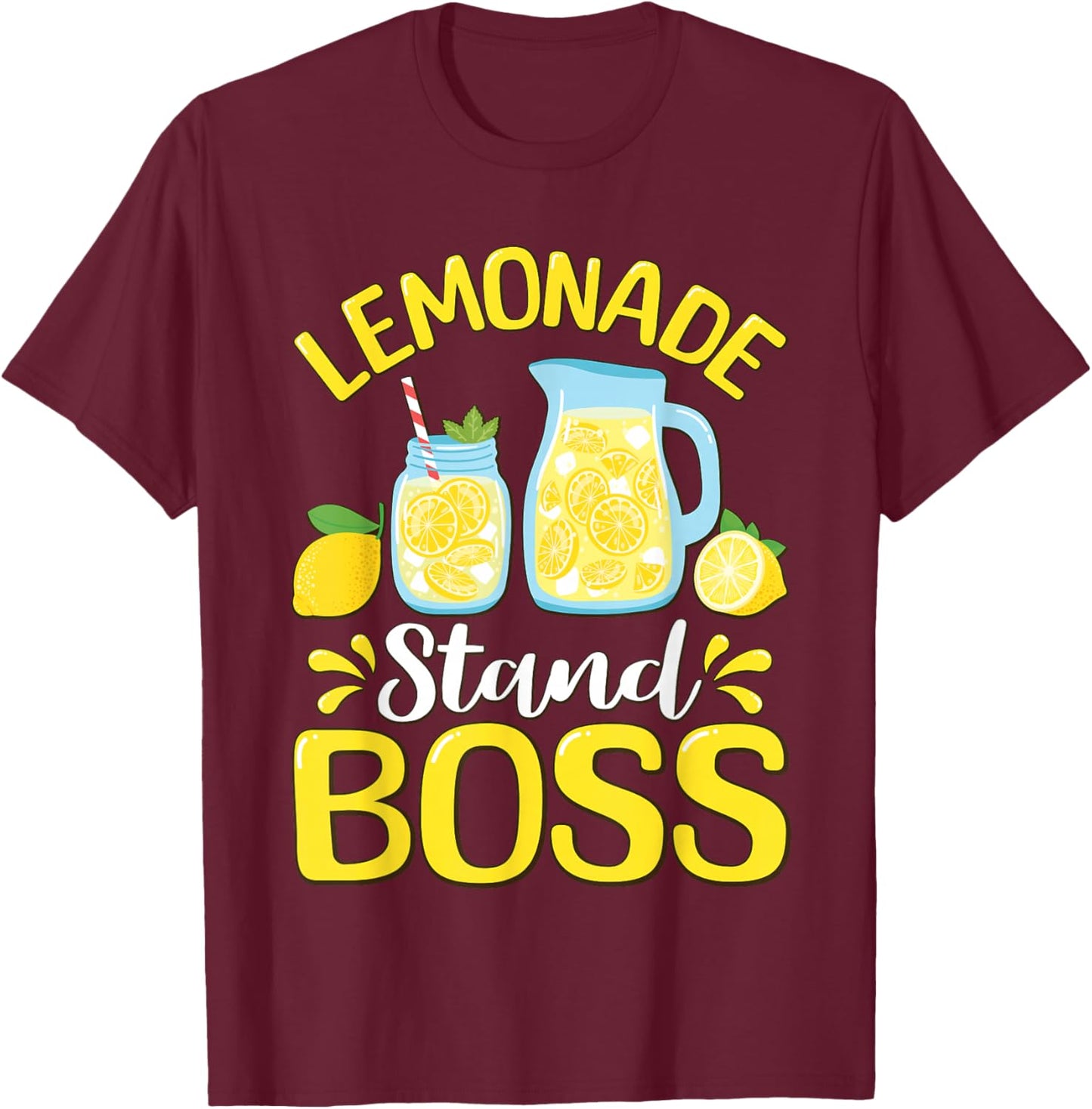 Lemonade Stand Boss T-Shirt - T-Shirt | Maroon