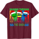 Geometry Dashing Through The Snow Sleep Dash Game Christmas T-Shirt - T-Shirt | Maroon