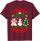 Baking Spirit Bright Donut Christmas Tree Xmas Cookie Kids T-Shirt - T-Shirt | Maroon