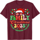 Family Christmas 2025 Christmas Squad Xmas Matching Pajamas T-Shirt - T-Shirt | Maroon