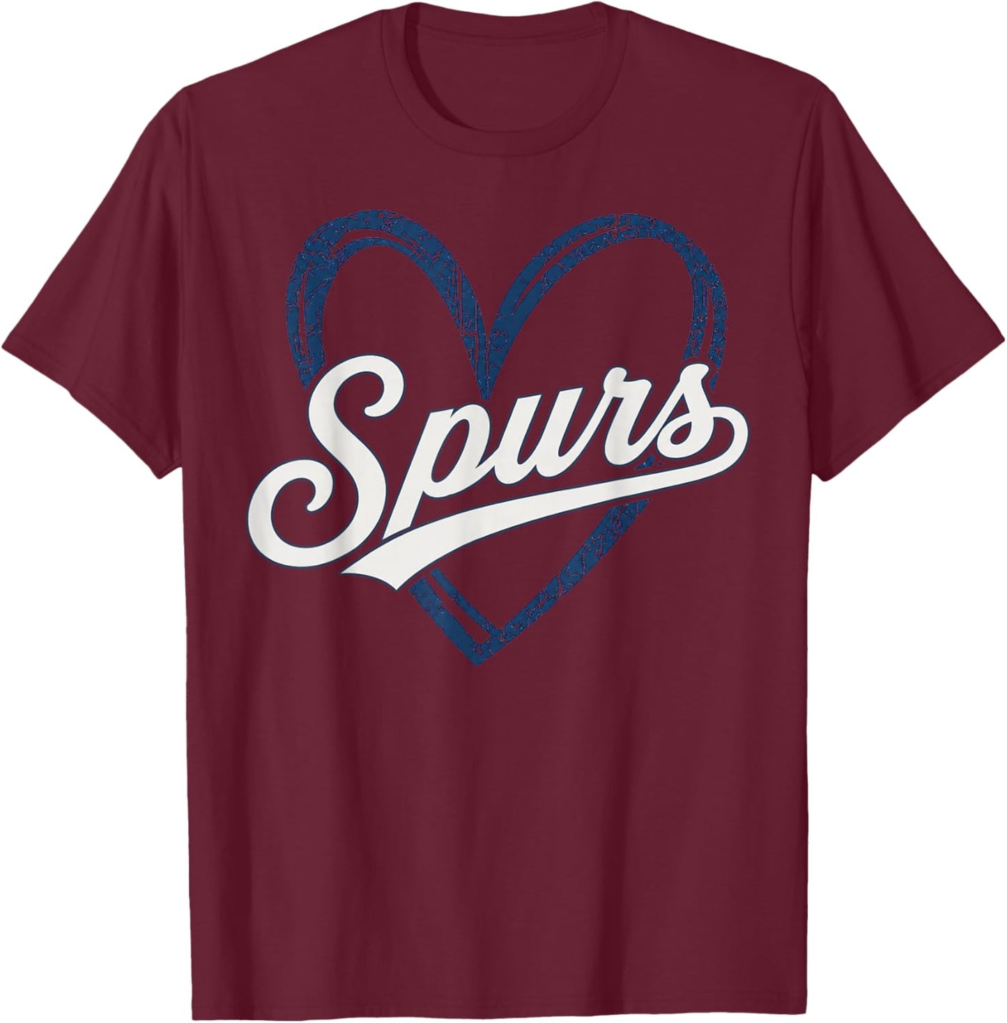 Vintage Spurs Retro Classic Gifts Women Kids T-Shirt - T-Shirt | Maroon