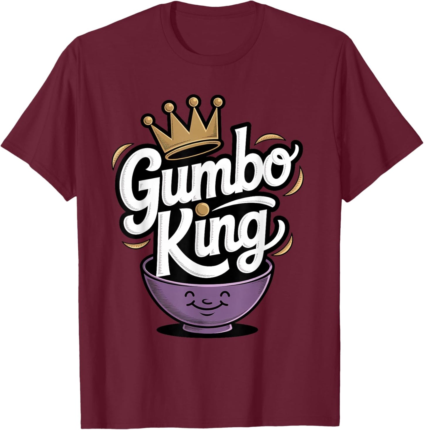 Gumbo King T-Shirt - T-Shirt | Maroon