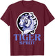 Tiger Spirit Tiger Wild Animal Lover Wildlife Nature Graphic T-Shirt - T-Shirt | Maroon