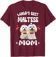 World's Best Maltese Mom Dog Pets T-Shirt - T-Shirt | Maroon