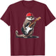 Cool Looking Guitar Otter Costume for Adults and Kids T-Shirt - T-Shirt | Maroon