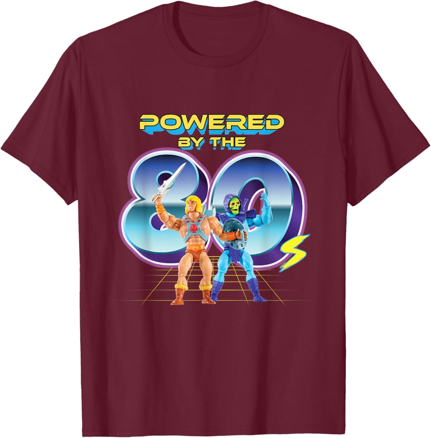 Masters of The Universe Powered by The 80s T-Shirt - T-Shirt | Maroon