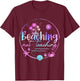 Tie Dye Beaching Not Teaching Funny Summer Vacation Teachers T-Shirt - T-Shirt | Maroon