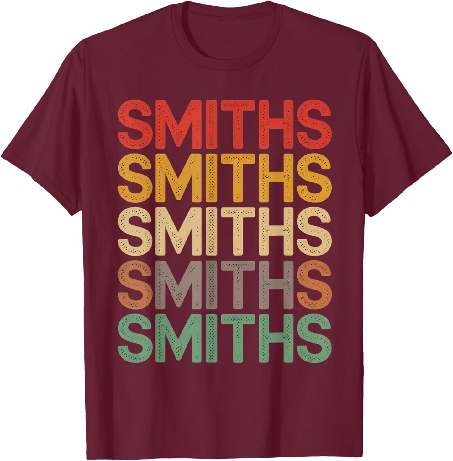 Vintage Retro Smiths T-Shirt - T-Shirt | Maroon