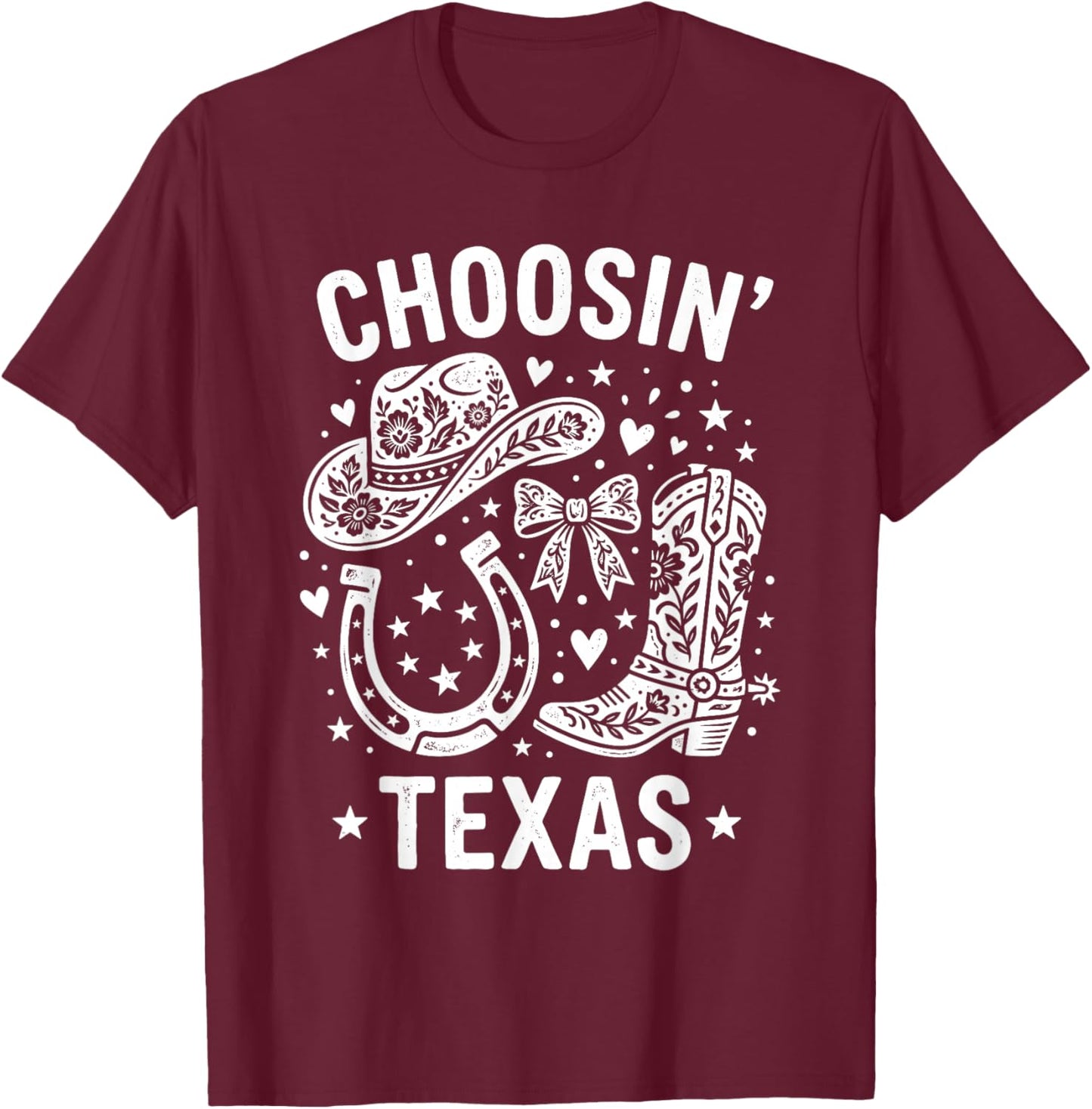 Choosin Texas T-Shirt - T-Shirt | Maroon