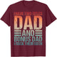 Best Stepdad I Have 2 Titles Funny Bonus Dad Pun Fathers Day T-Shirt - T-Shirt | Maroon