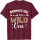 Godmother of wild one birthday girl matching family party T-Shirt - T-Shirt | Maroon