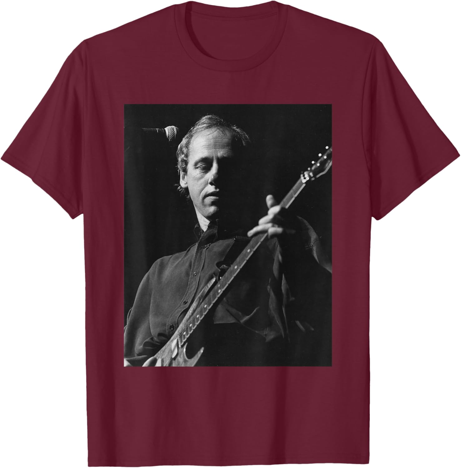 Mark Knopfler Dire Straits Live 1989 T-Shirt - T-Shirt | Maroon