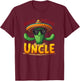 Funny Nacho Average Uncle Cactus 0CGCG9 T-Shirt - T-Shirt | Maroon