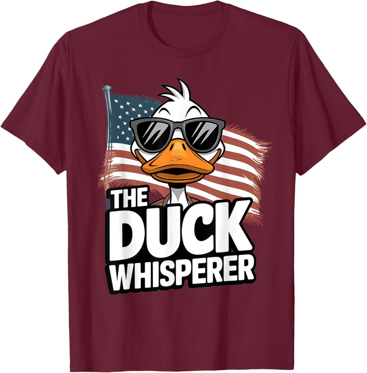 The Duck Whisperer Farmer Animal Farm Funny Women T-Shirt - T-Shirt | Maroon