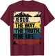 Jesus The Way Truth Life Women Men Kids Christian Worship T-Shirt - T-Shirt | Maroon