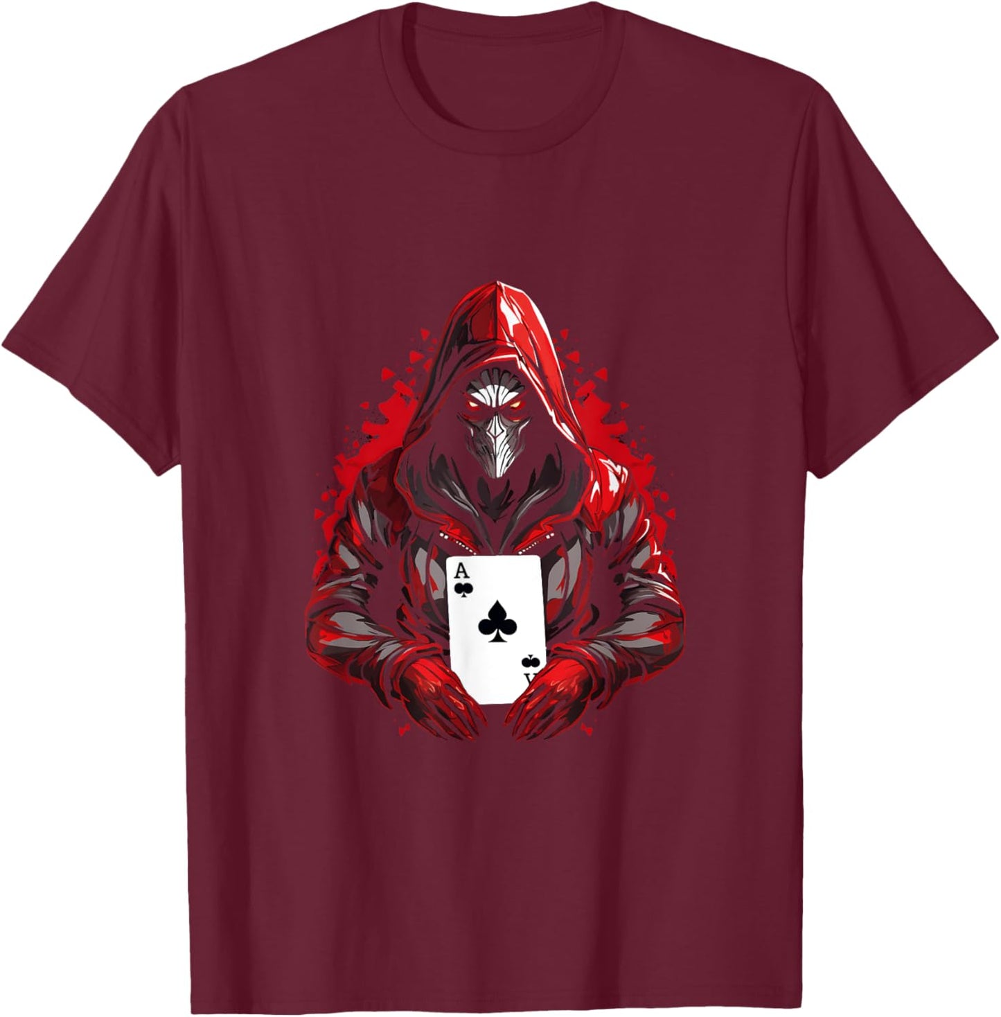Poker Gambling Funny Casino Play Card Gambler Poker T-Shirt - T-Shirt | Maroon