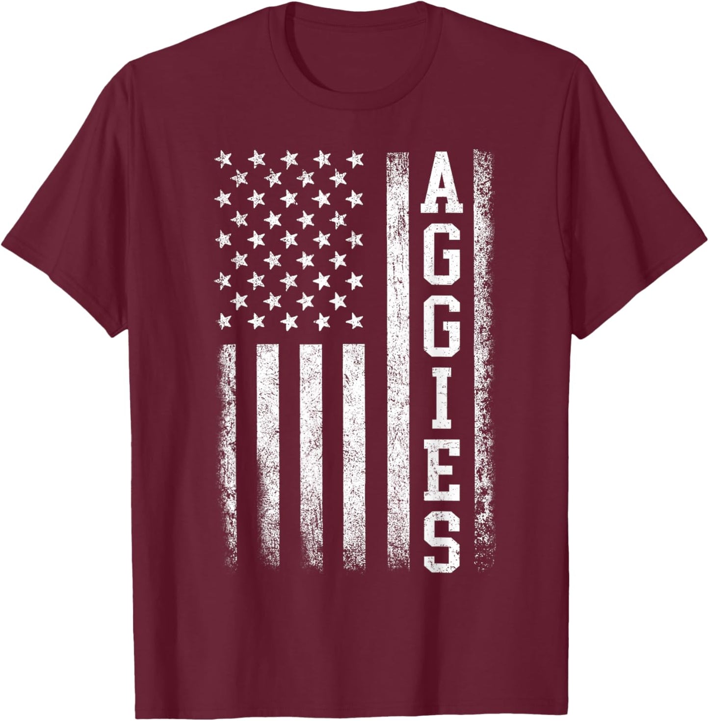 Vintage Aggies Retro Style 70s 80s First Name Men Women Kids T-Shirt - T-Shirt | Maroon